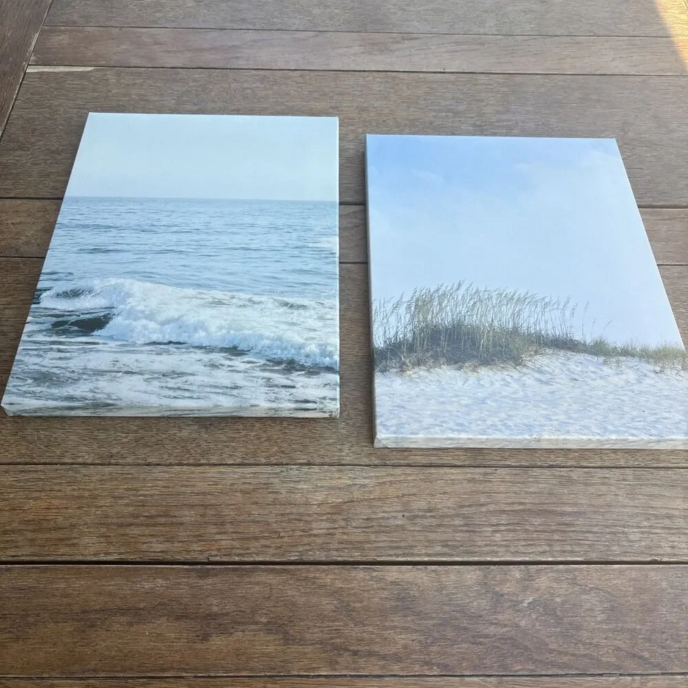 Beach landscape vinyl photo set